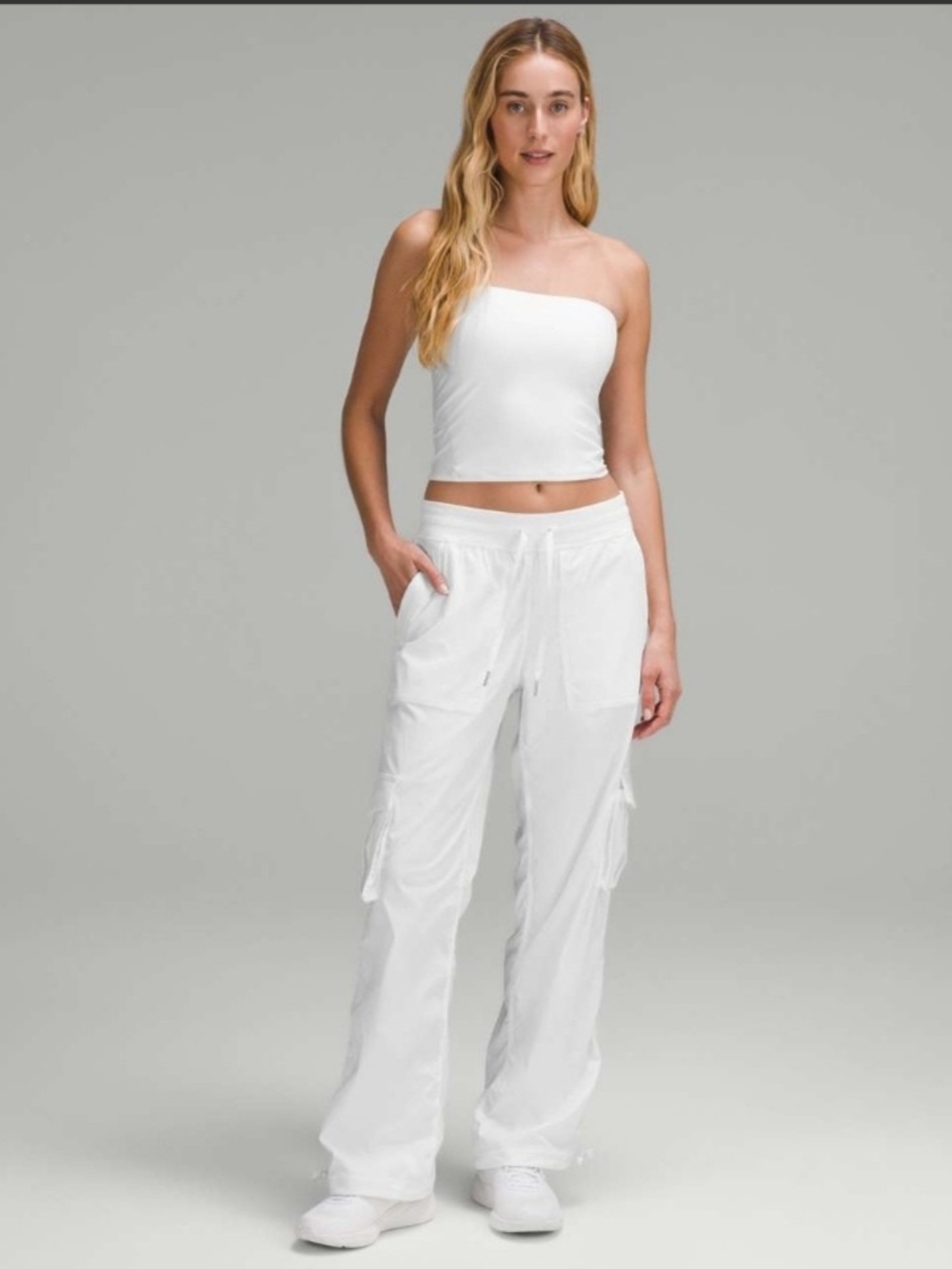 Lululemon Dance Studio Relaxed-Fit Mid-Rise Cargo Pant White size S